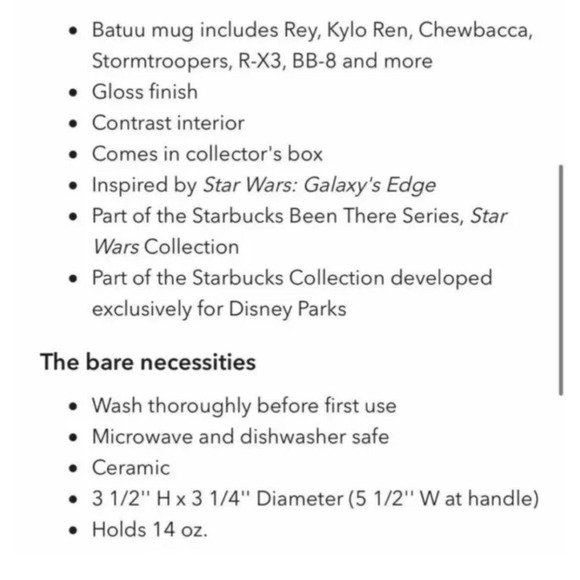 🔥 2021 Starbucks Star Wars Cups Set Tatooine Endor Batuu Been There Series Mugs - Picture 11 of 16